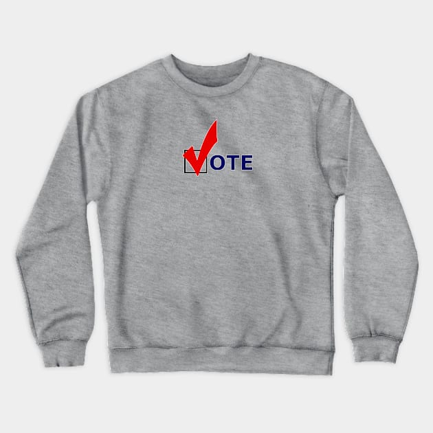 Check the Vote Crewneck Sweatshirt by NeilGlover